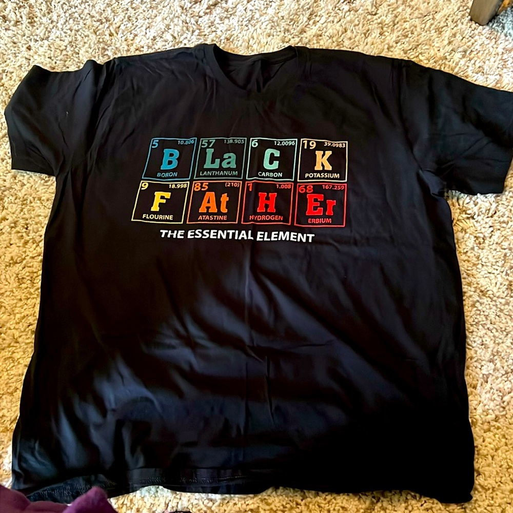 BLACK FATHER elements chart Tee Shirt